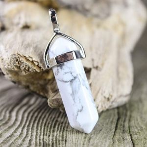 #U12 New Silver Stone Pendant